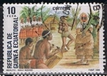 Stamps Equatorial Guinea -  Scott  97  Danza (6)