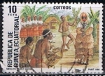 Sellos de Africa - Guinea Ecuatorial -  Scott  97  Danza (10)