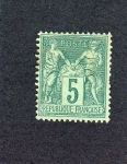 Stamps : Europe : France :  sello antiguo de francia
