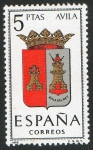 Sellos de Europa - Espa�a -  1410- Escudos de las capitales de provincias españolas. AVILA.
