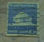 Stamps : America : United_States :  Jefferson memorial 