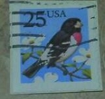 Stamps : America : United_States :  Grosbeak