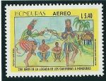 Stamps Honduras -  Cultura de los Garifunas,danzas tradicionales