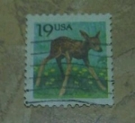 Stamps United States -  Fawn