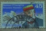 Stamps United States -  Samuel p. Langley y unmannesd aerodeome