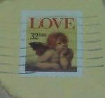 Stamps United States -  Angel love