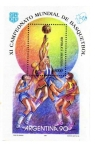Stamps : America : Argentina :  mundial de basquet