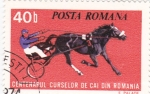 Stamps Romania -  centenario de carreras de caballos en Rumania