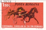 Sellos de Europa - Rumania -  centenario de carreras de caballos en Rumania