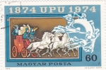 Sellos de Europa - Hungr�a -  1874 UPU 1974