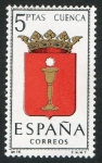 Sellos de Europa - Espaa -  1484-  Escudos de las capitales de provincias españolas. CUENCA.