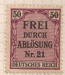 Stamps : Europe : Germany :  frei durch