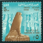 Stamps : Africa : Egypt :  Monumentos de Nubia