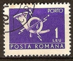 Stamps : Europe : Romania :  Sello de portes debidos.