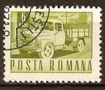 Stamps : Europe : Romania :  Transp. y telecomu.-Camión Carpati(p).