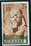 Sellos del Mundo : Africa : Nigeria : Monumentos de Nubia (Egipto)