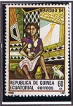 Sellos de Africa - Guinea Ecuatorial -  Scott  83  Navidad´84  Madre y niño