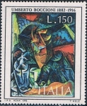 Stamps Italy -  OBRAS DE ARTE. UMBERTO BOCCIONI. Y&T Nº 1266
