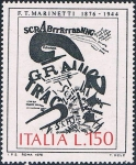 Stamps Italy -  OBRAS DE ARTE. F.T. MARINETTI. Y&T Nº 1267