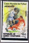 Sellos del Mundo : Africa : Guinea_Ecuatorial : Scott  103  Copa mundial de futbol