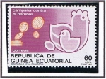 Stamps Equatorial Guinea -  Scott  109  Campaña contra el Hambre