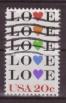 Stamps United States -  San Valentin