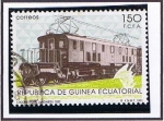Sellos de Africa - Guinea Ecuatorial -  Scott  166  Locomotora Electrica  japon 1932