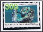 Stamps Equatorial Guinea -  Scott  206  Minerales  Aurichalcite