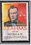 Stamps Equatorial Guinea -  Scott  222c  Johannes brahms