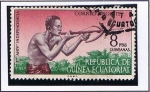 Stamps Equatorial Guinea -  Scott  E2  Arquero con Ballesta