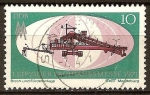 Stamps Germany -  Leipzig Feria de Primavera-1971 (trituradora y transportadora)DDR.