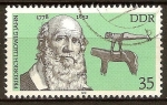 Stamps Germany -  Friedrich Ludwig Jahn (gimnasta, 200a)DDR.