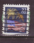 Stamps United States -  Bandera