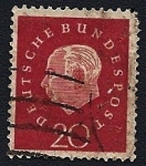 Stamps Germany -  Presidente Theodor Heuss