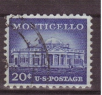 Stamps United States -  Casa de Thomas Jefferson