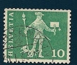Stamps : Europe : Switzerland :  mensajero