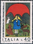 Stamps Italy -  DIA DEL SELLO 1976. DIBUJOS INFANTILES. Y&T Nº 1278
