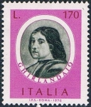 Stamps Italy -  PERSONAJES ITALIANOS. DOMENICO GHIRLANDAIO, PINTOR. Y&T Nº 1282