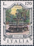 Stamps Italy -  FUENTES CÉLEBRES. FONTANA DEL PALAZZ DORIA, GENES. Y&T Nº 1291