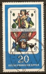 Sellos de Europa - Alemania -  Naipe alemán-Jack de Picas (DDR).
