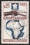 Stamps : Europe : France :  Cooperación con África