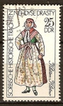 Stamps Germany -  Trajes históricos Sorabo-Bautzen (DDR).