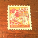 Sellos de Europa - Yugoslavia -  Overprint postalservice