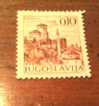Stamps Yugoslavia -  Overprint / lugares de interes
