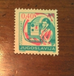 Stamps : Europe : Yugoslavia :  Public phone and the user