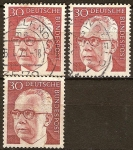 Sellos de Europa - Alemania -  Presidente Gustav Heinemann.( De 1969 hasta 1974 ).