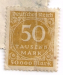 Stamps Germany -  marks