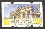 Stamps Germany -  7 - Puerta de Brandenburgo, en Berlin