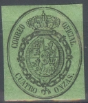 Stamps Europe - Spain -  ESPAÑA 37 ESCUDO DE ESPAÑA