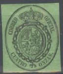 Stamps : Europe : Spain :  ESPAÑA 37 ESCUDO DE ESPAÑA